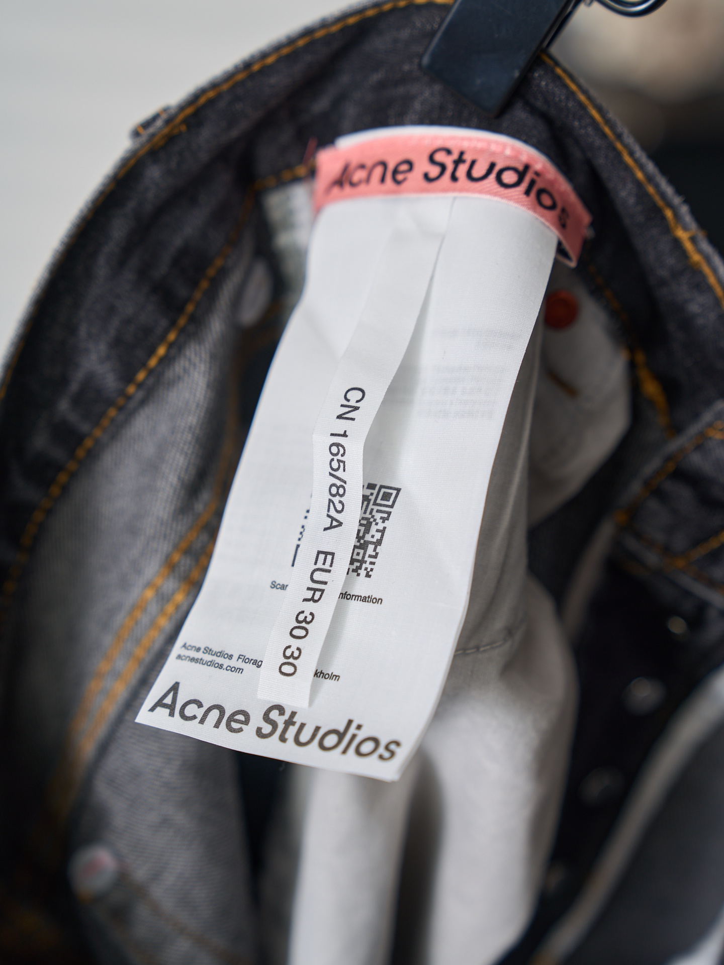Dior Studios 泼墨做旧弯刀阔腿牛仔裤