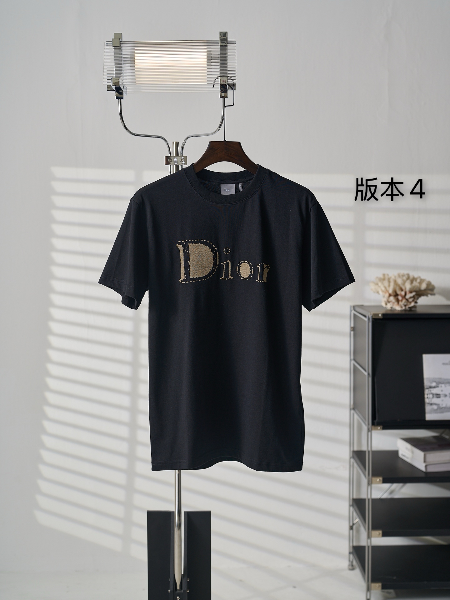 Dior 棉质平纹针织圆领短袖T恤版本4