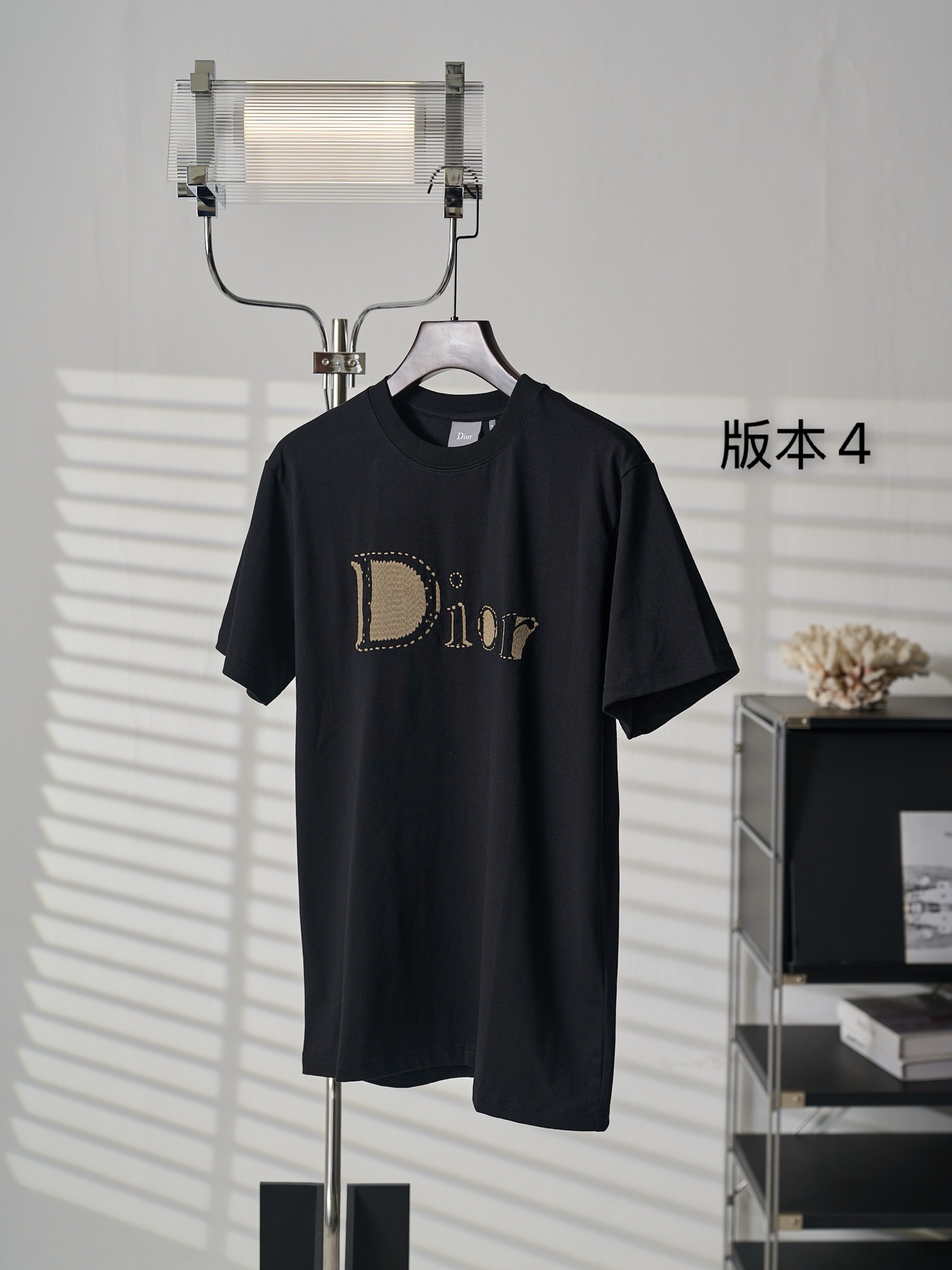 Dior 棉质平纹针织圆领短袖T恤版本4