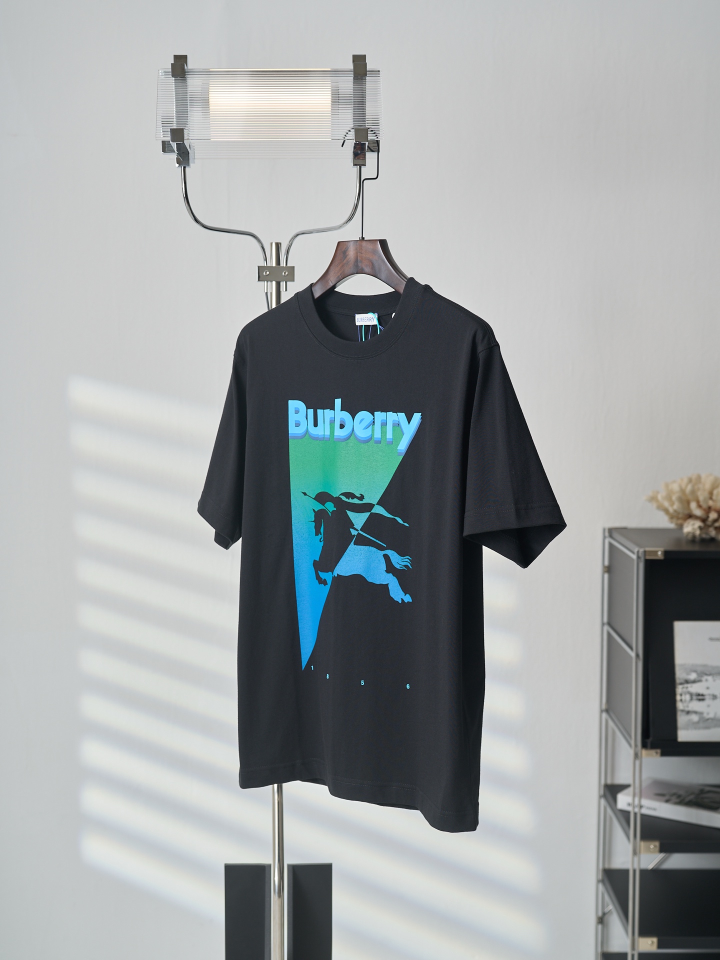Burberry 马术骑士徽标印花圆领短袖T恤