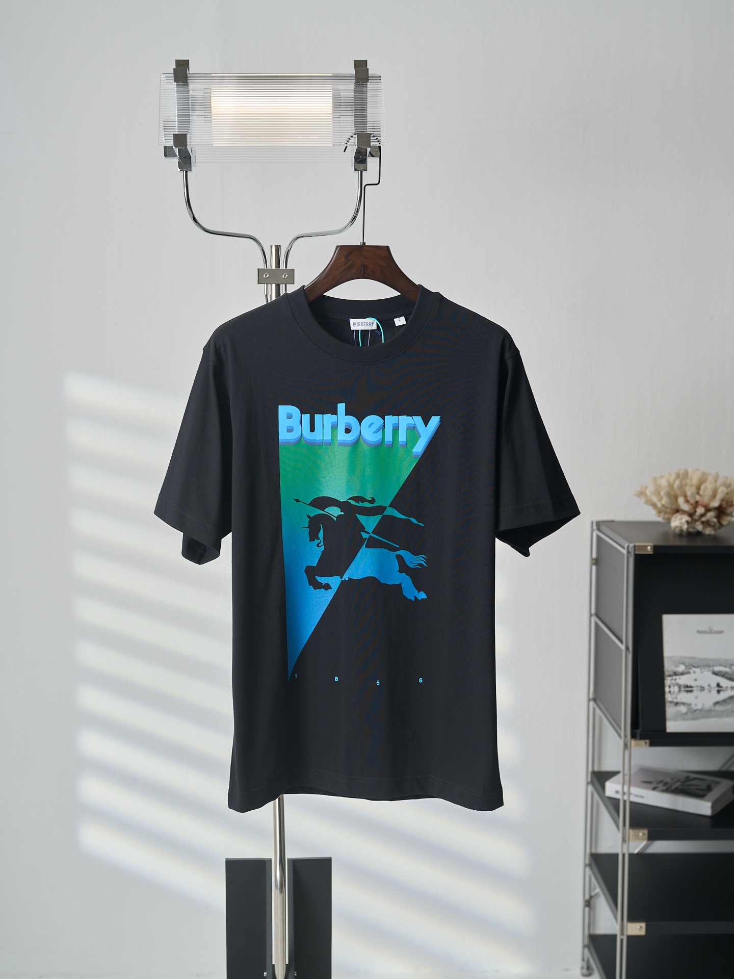 Burberry 马术骑士徽标印花圆领短袖T恤