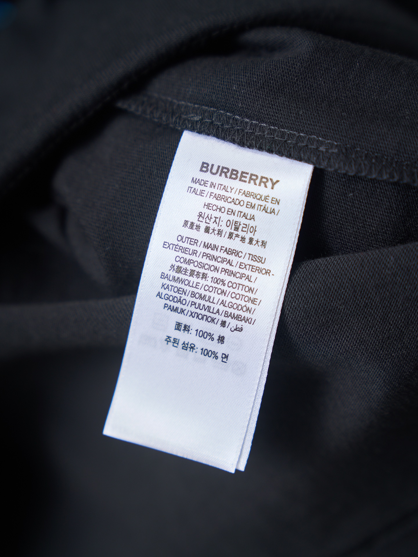 Burberry 马术骑士徽标印花圆领短袖T恤