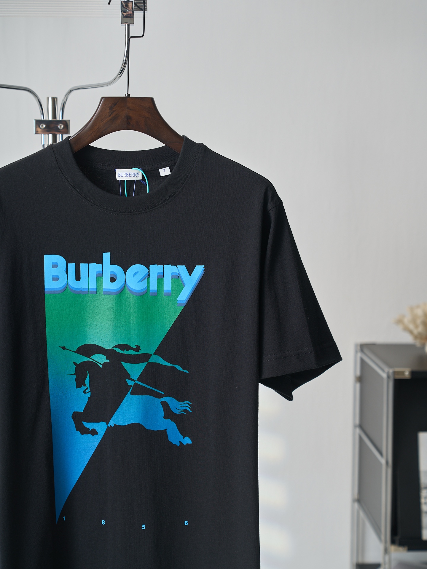 Burberry 马术骑士徽标印花圆领短袖T恤