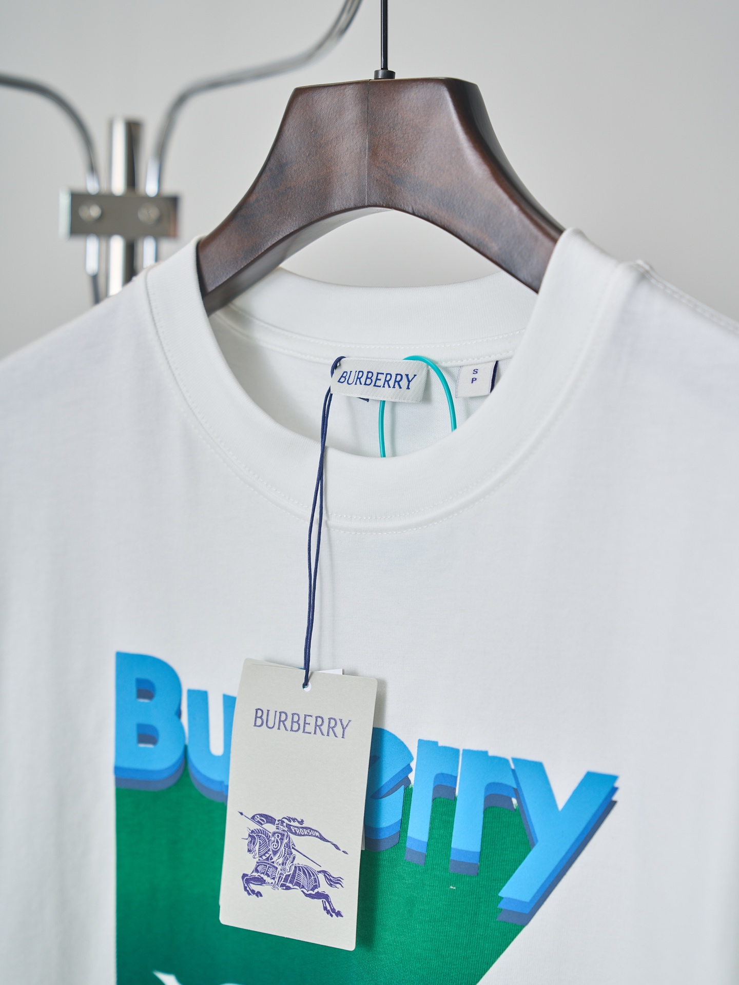 Burberry 马术骑士徽标印花圆领短袖T恤