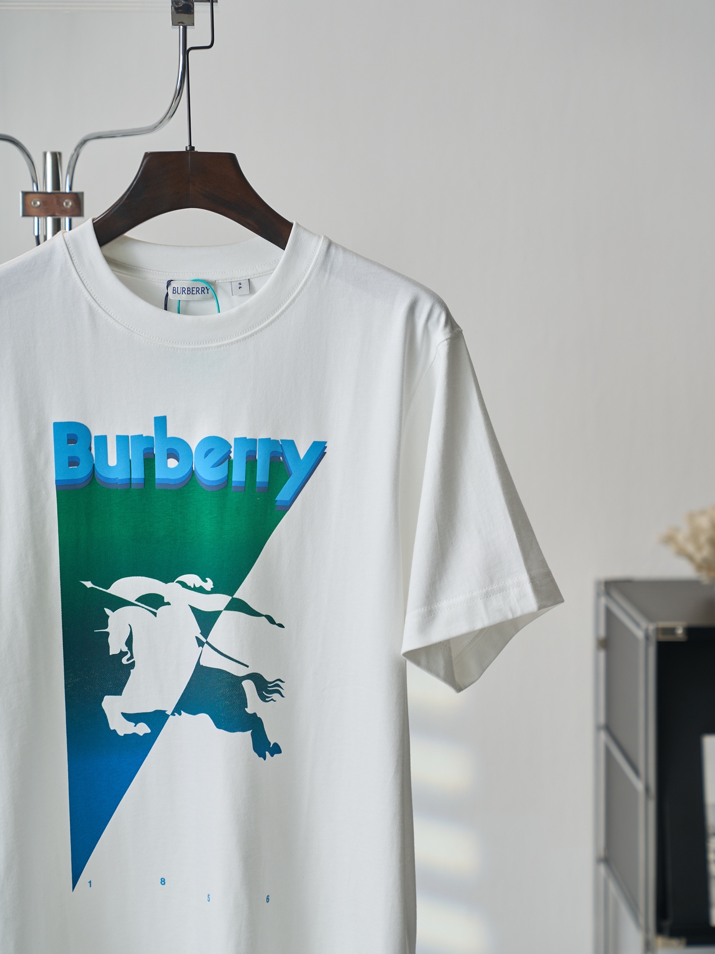 Burberry 马术骑士徽标印花圆领短袖T恤
