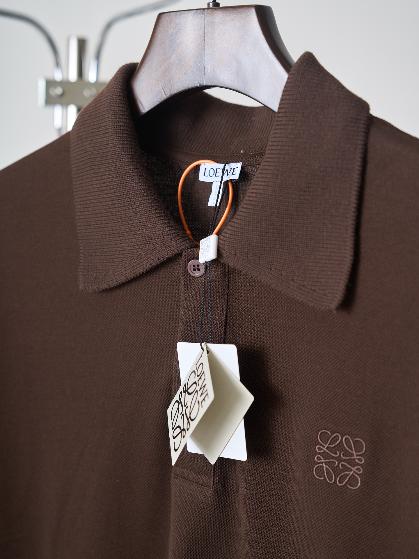 Loewe Anagram 刺绣短袖Polo衫