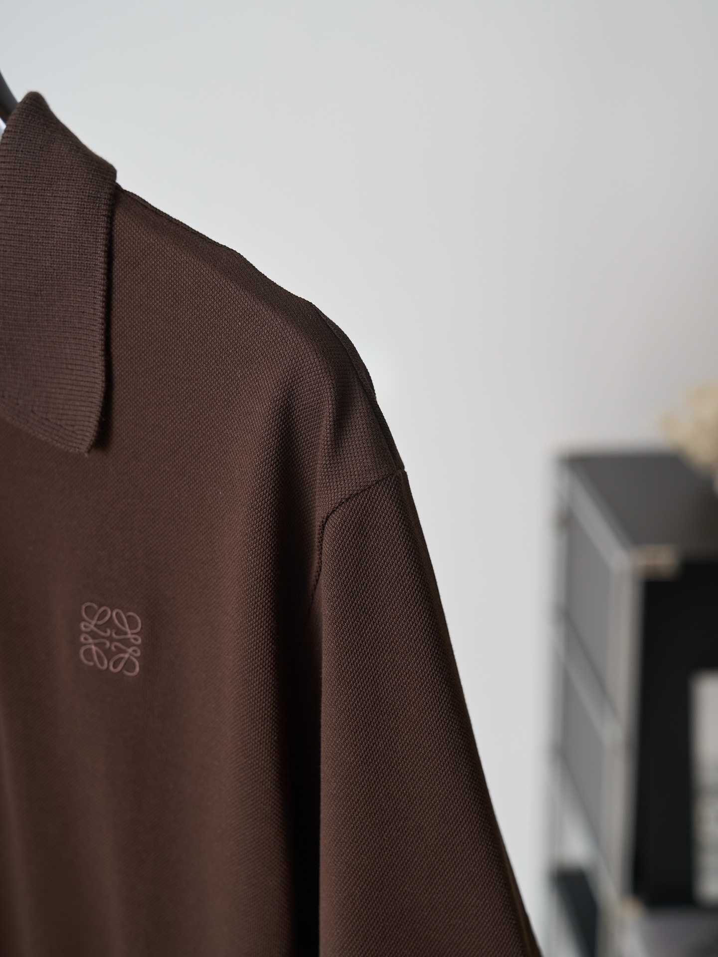 Loewe Anagram 刺绣短袖Polo衫