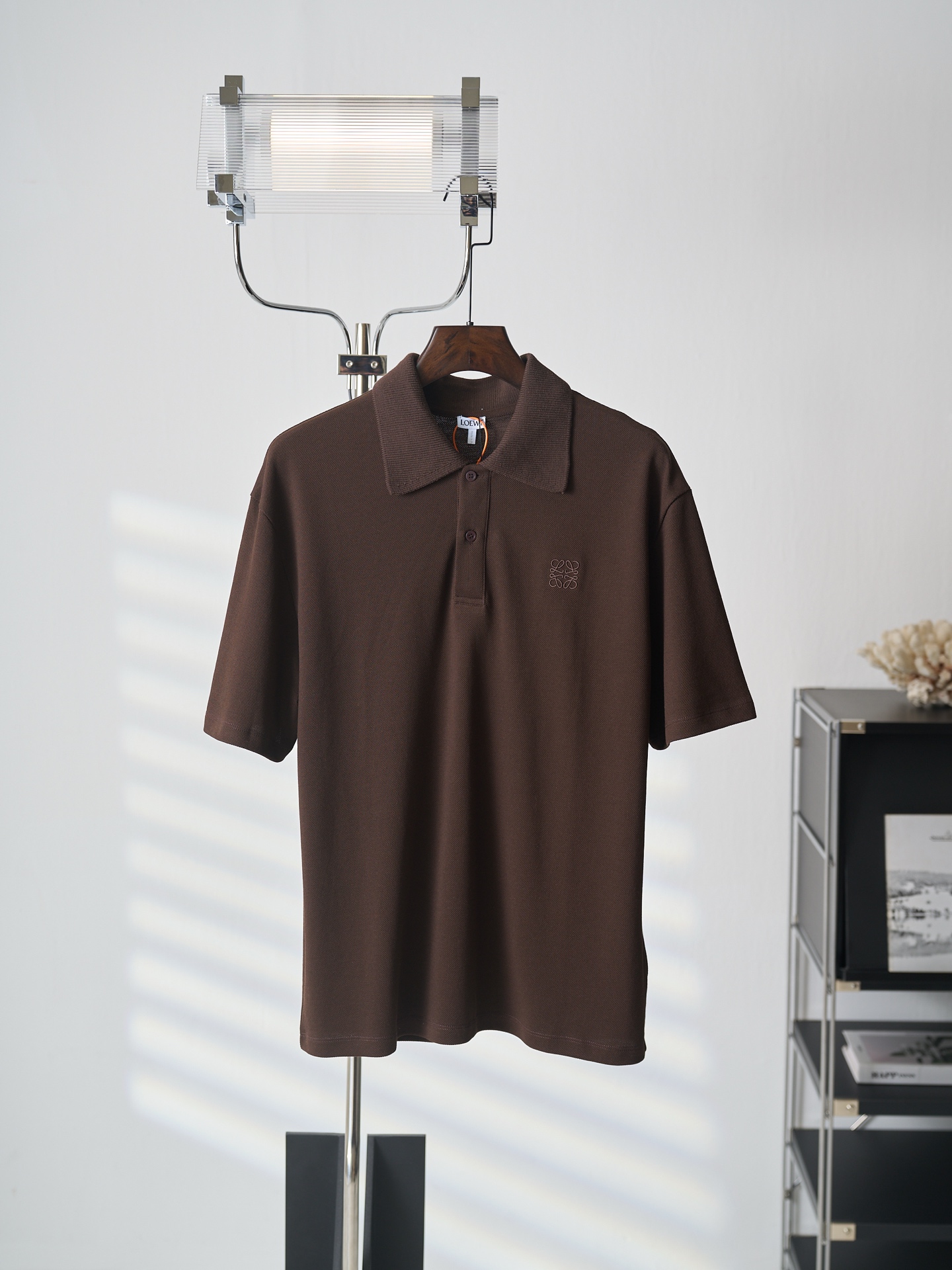 Loewe Anagram 刺绣短袖Polo衫