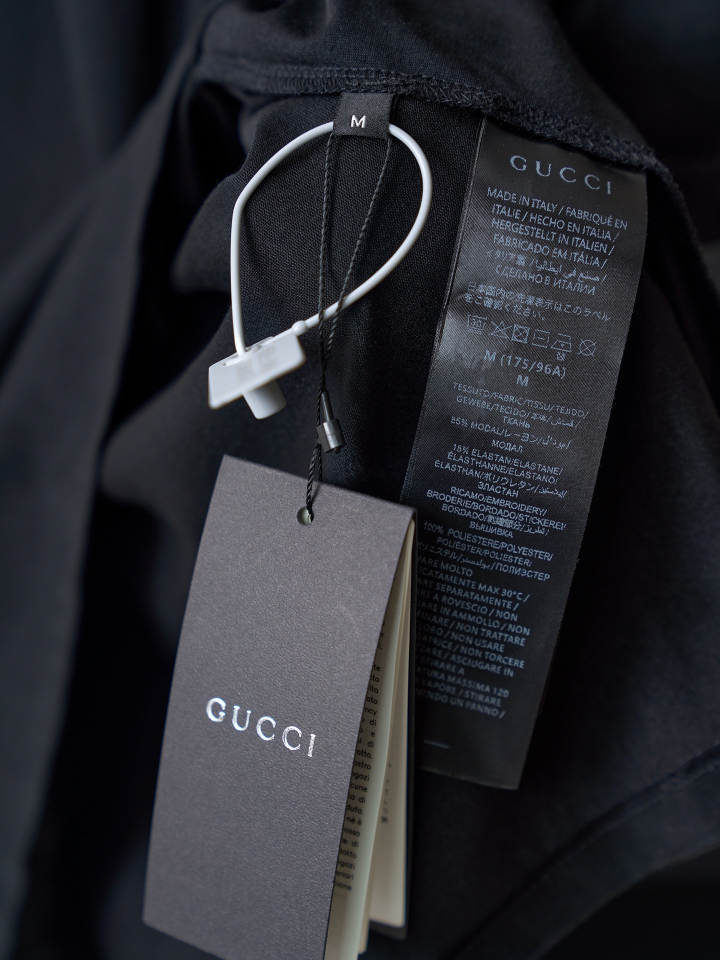 Gucci 徽标镂空饰devore细节圆领短袖T恤