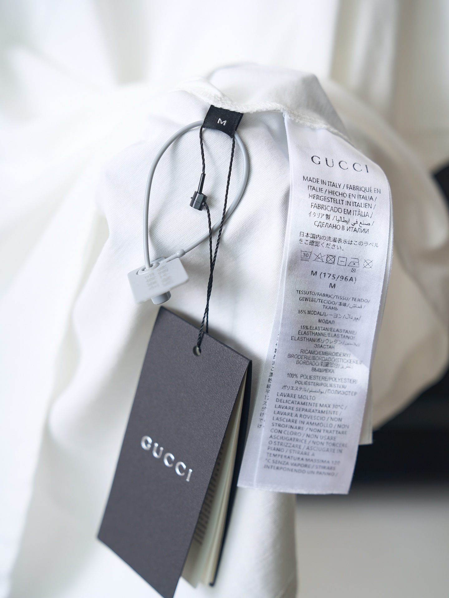 Gucci 徽标镂空饰devore细节圆领短袖T恤