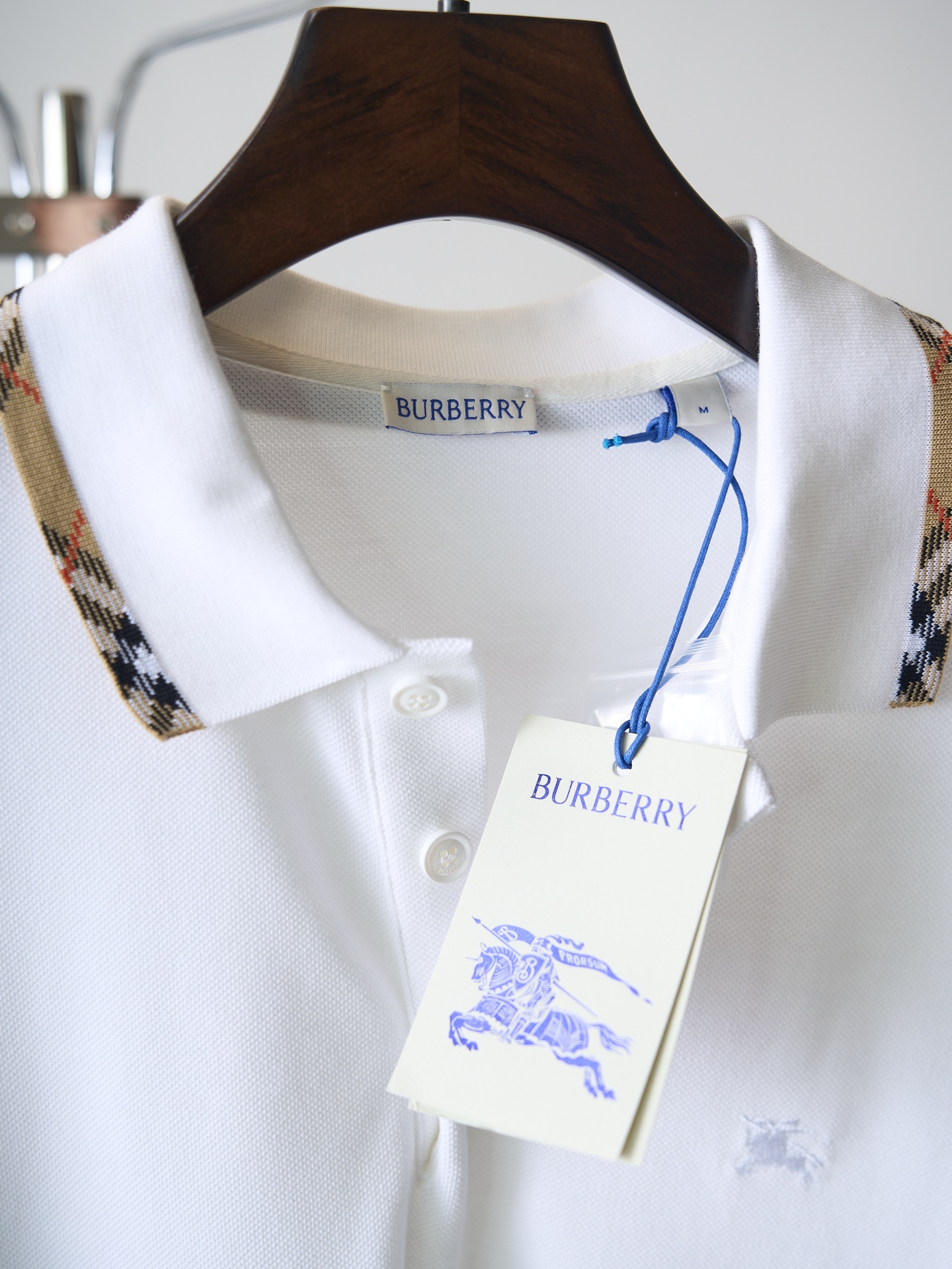 Burberry 格纹装饰马术骑士刺绣短袖POLO衫版本2
