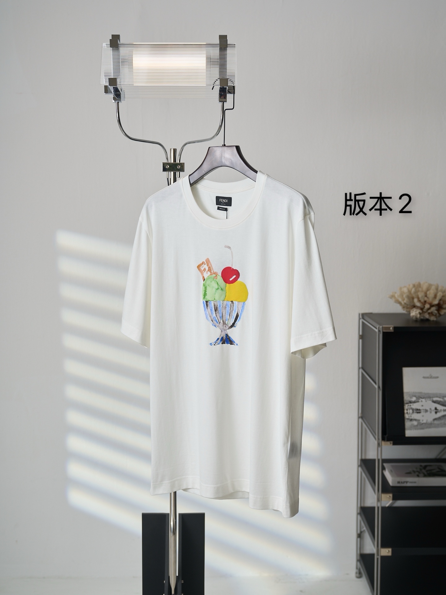 Fendi 雪糕冰激凌印花圆领短袖T恤版本2