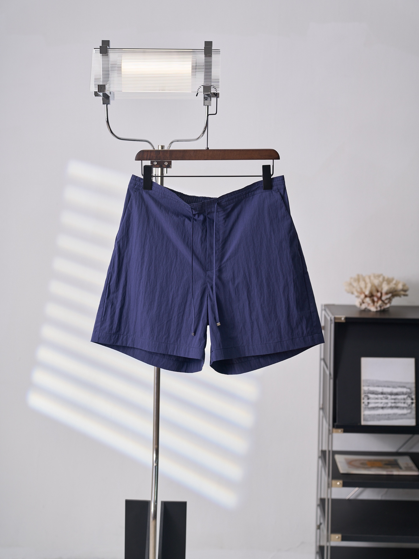 @155【Artículo real fotografiado】LOEWE/罗意威 Pantalones cortos de mezcla de algodón con logo bordado en bolsillo 【En stock…