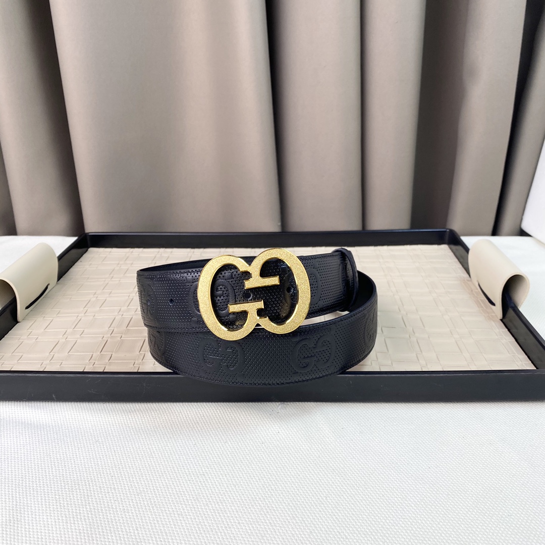 G家商务休闲正装均可佩戴！3.8cm最新款扣头抛光扣头时尚百搭