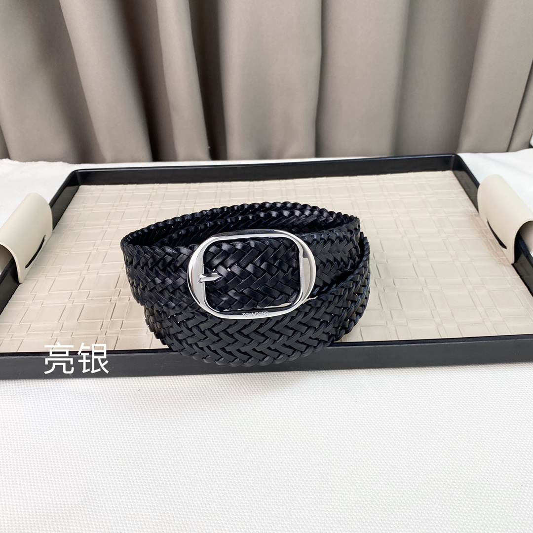 男士TF汤尼.福特牛皮柔软细腻百搭大方宽3.8CM官网同步纯铜五金商务休闲！