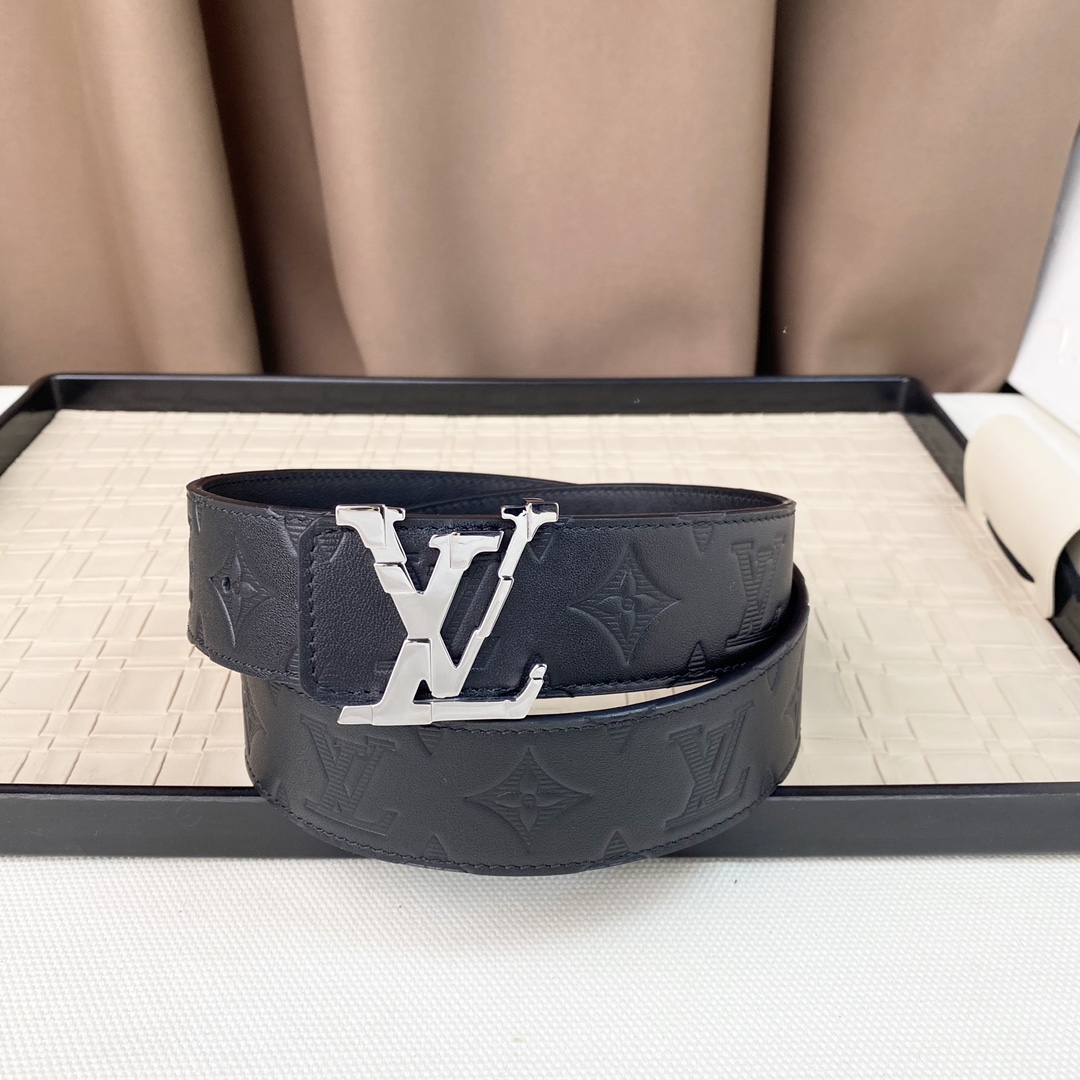 LV商务休闲正装均可佩戴！3.8cm最新款扣头抛光扣头时尚百搭