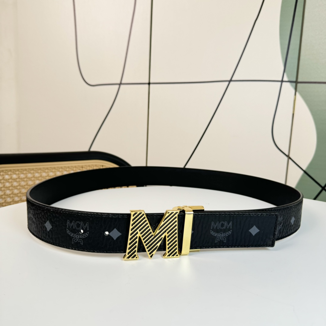M️M腰带！中性款男女均可4.0宽4色扣头腰带随性搭配