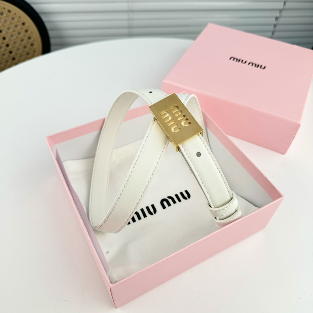 MIUMIU小腰带2cm裙装裤装搭配起来！精致优雅不撞款！