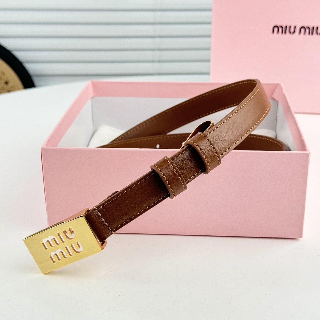 MIUMIU小腰带2cm裙装裤装搭配起来！精致优雅不撞款！