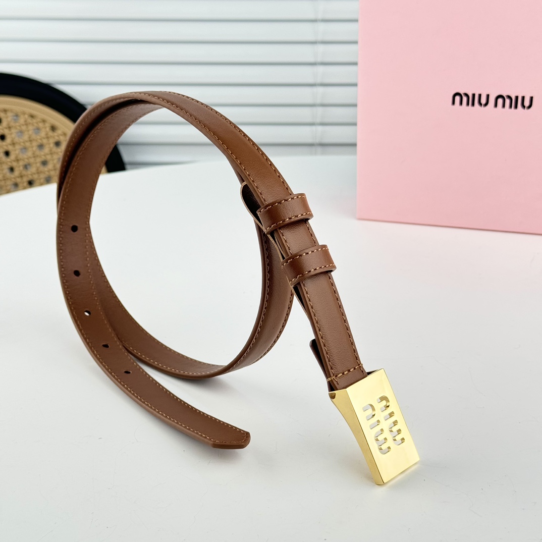 MIUMIU小腰带2cm裙装裤装搭配起来！精致优雅不撞款！