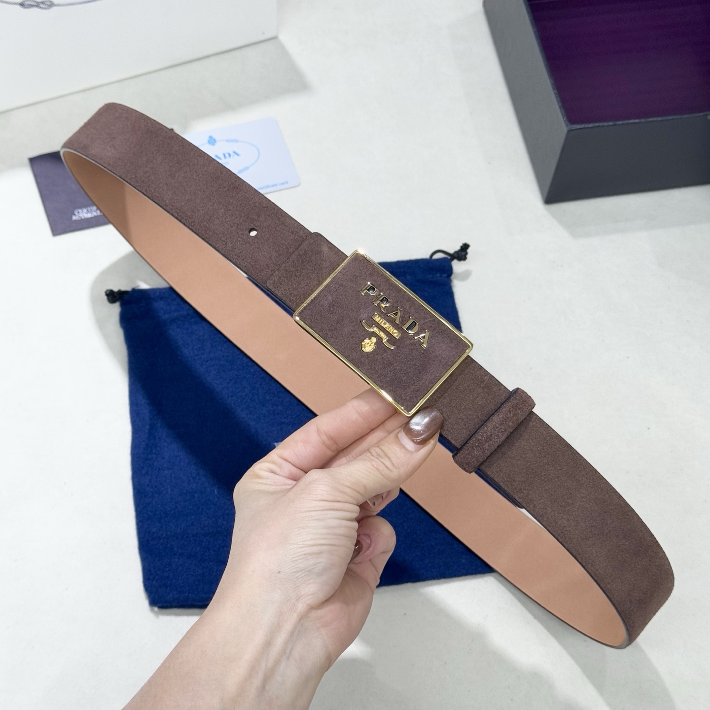 Prada Style Leather Men's Belts Lookbook Reference image 2