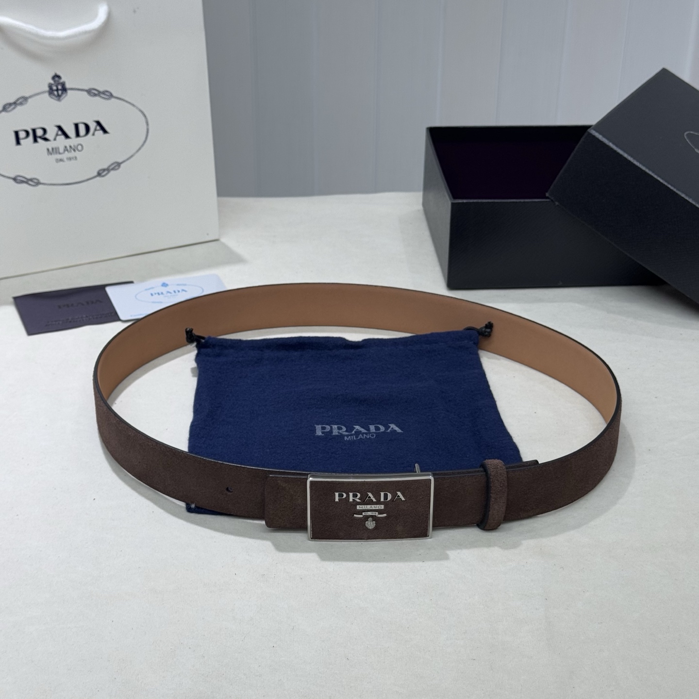 Prada Style Leather Men's Belts Lookbook Reference image 1