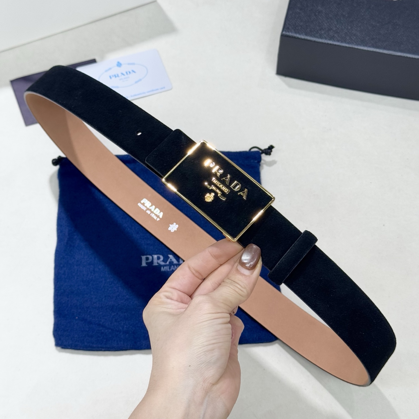 Prada Style Leather Men's Belts Lookbook Reference image 2