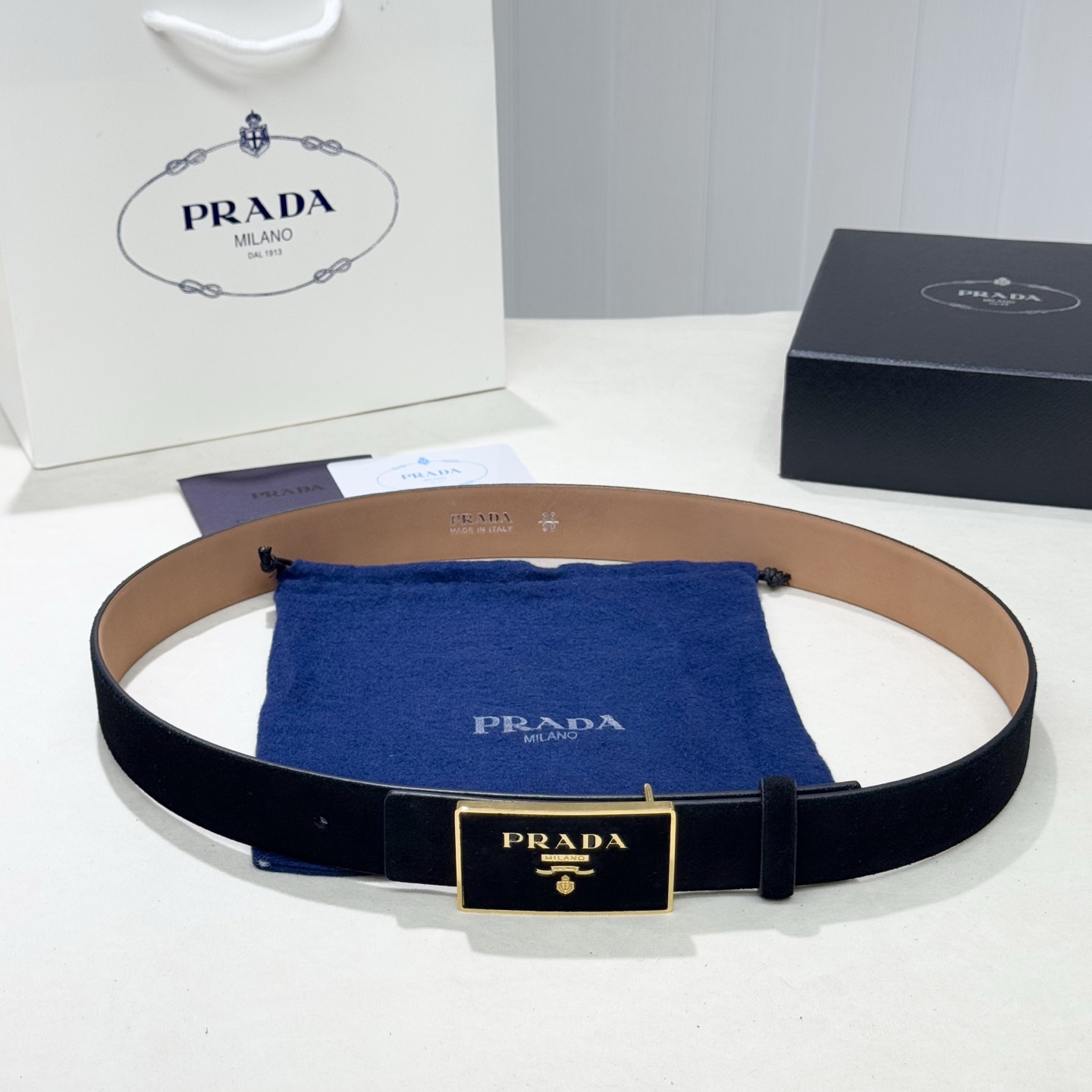 Prada Style Leather Men's Belts Lookbook Reference image 1