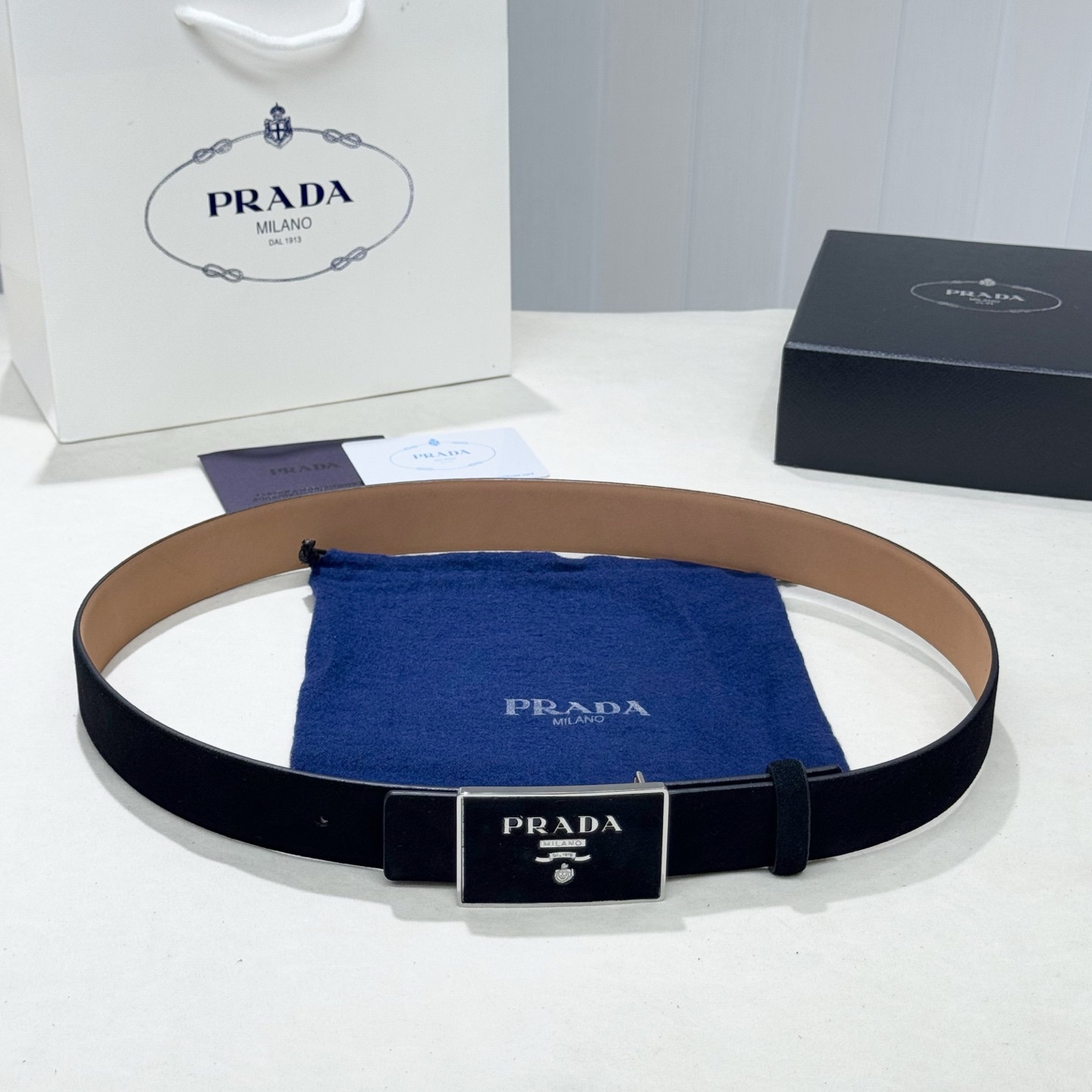 Prada Style Leather Men's Belts Lookbook Reference image 1