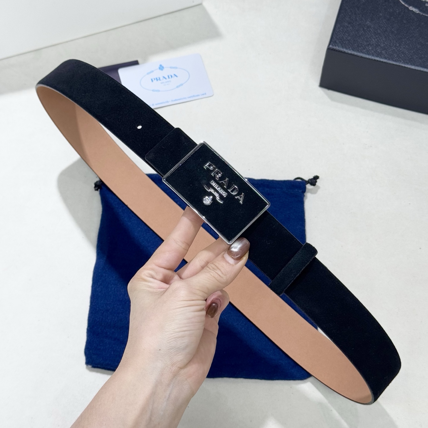Prada Style Leather Men's Belts Lookbook Reference image 2