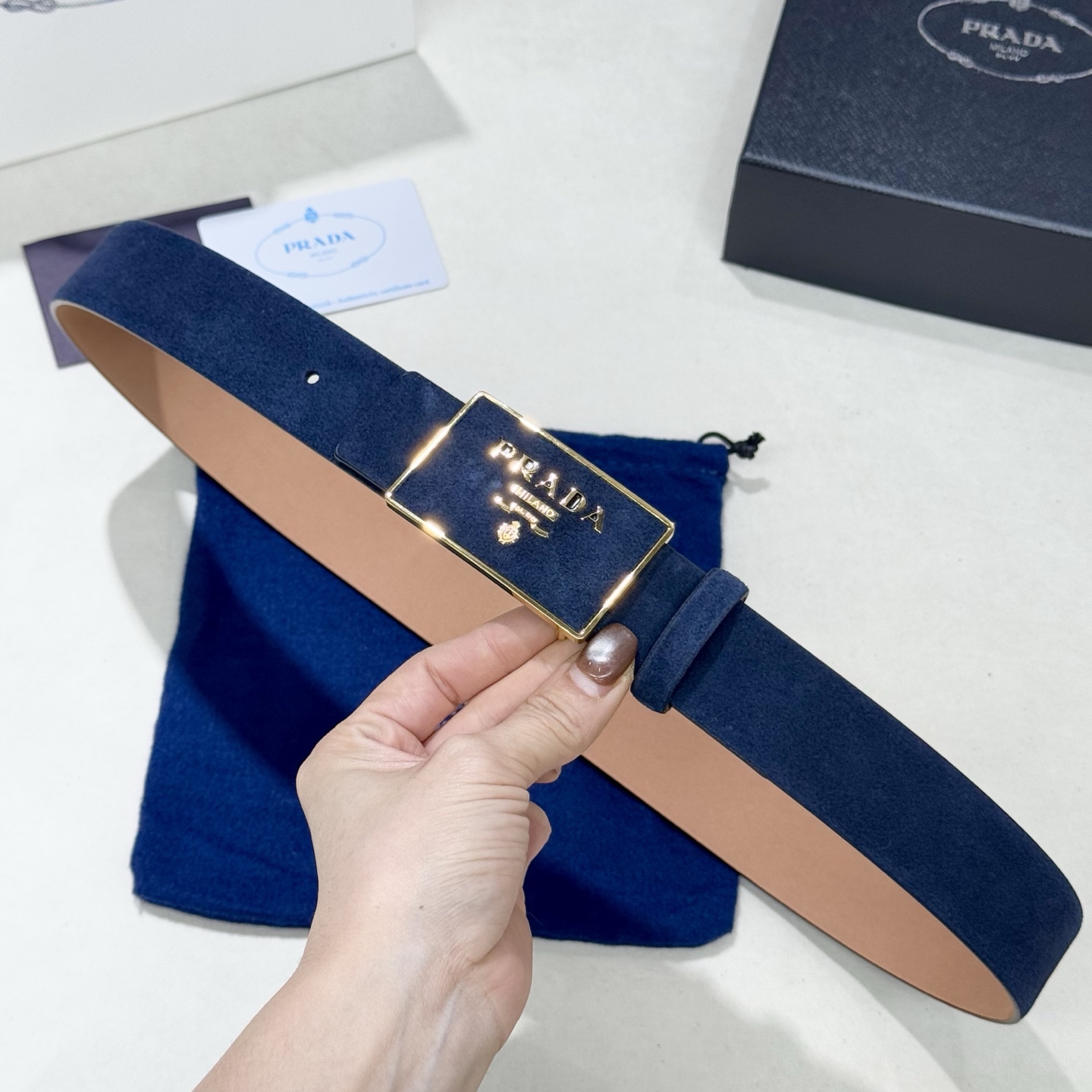 Prada Style Leather Men's Belts Lookbook Reference image 2