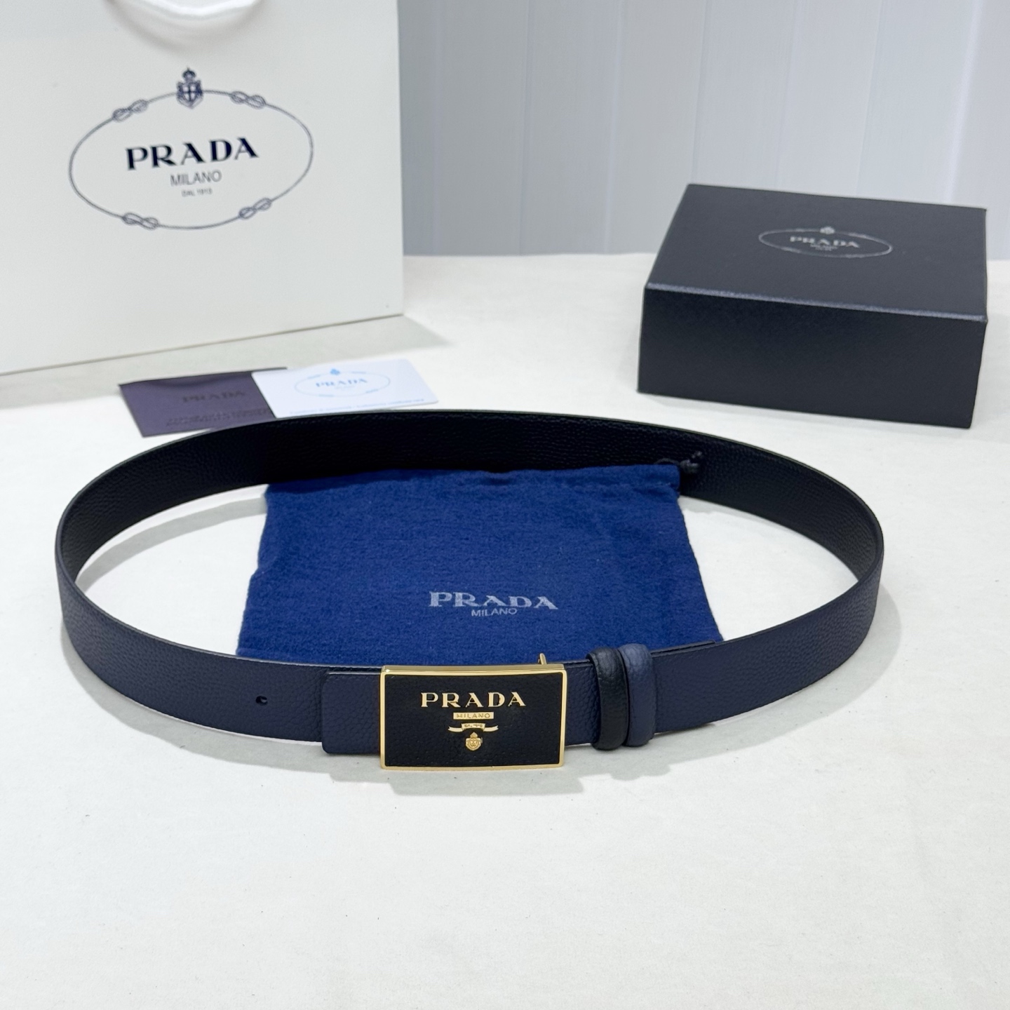 Prada Style Leather Men's Belts Lookbook Reference image 1
