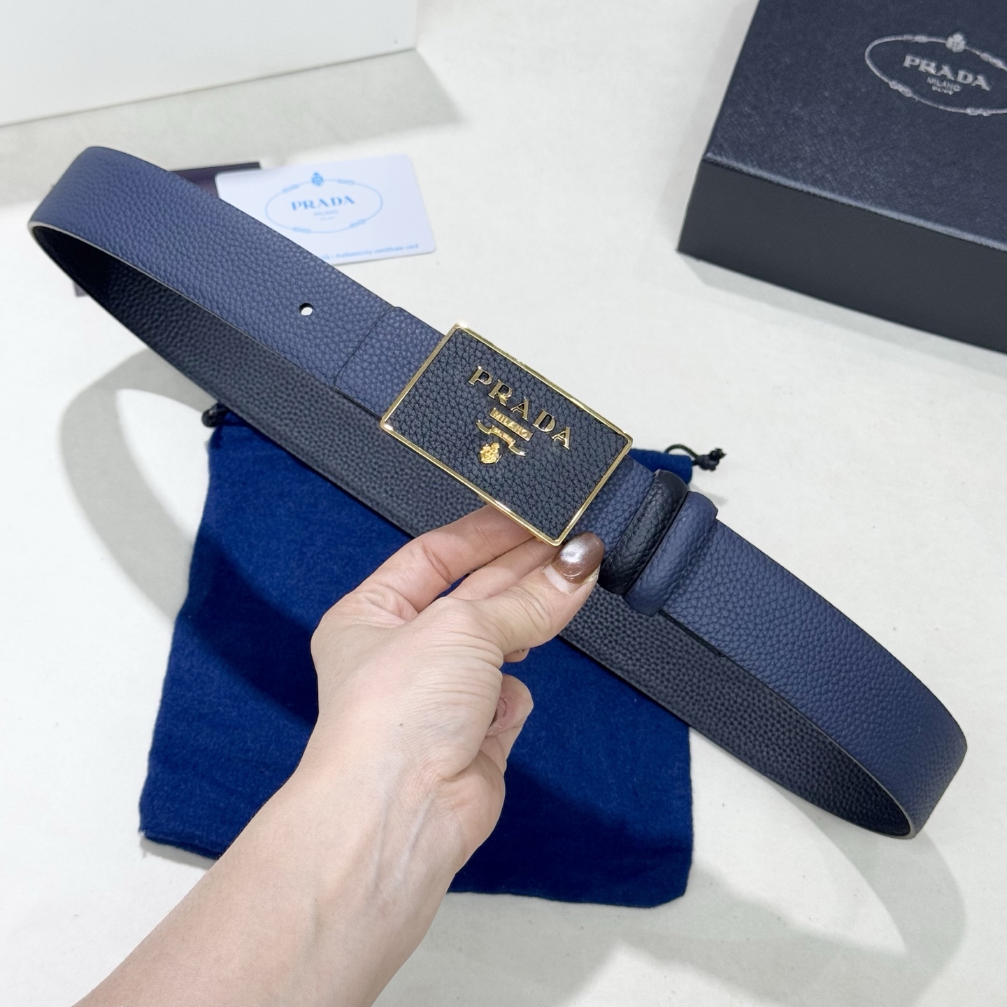 Prada Style Leather Men's Belts Lookbook Reference image 2