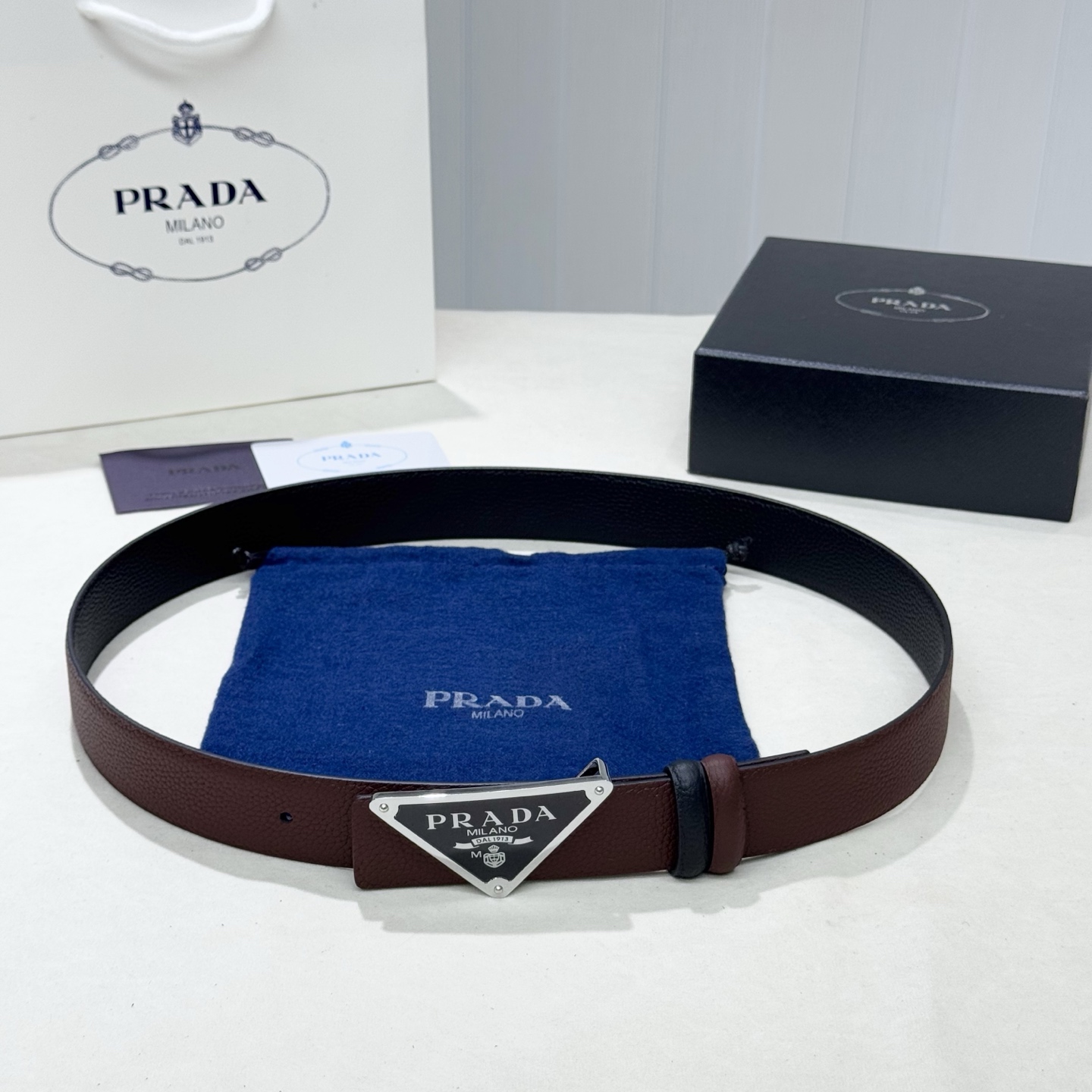 Prada Style Leather Men's Belts Lookbook Reference image 1