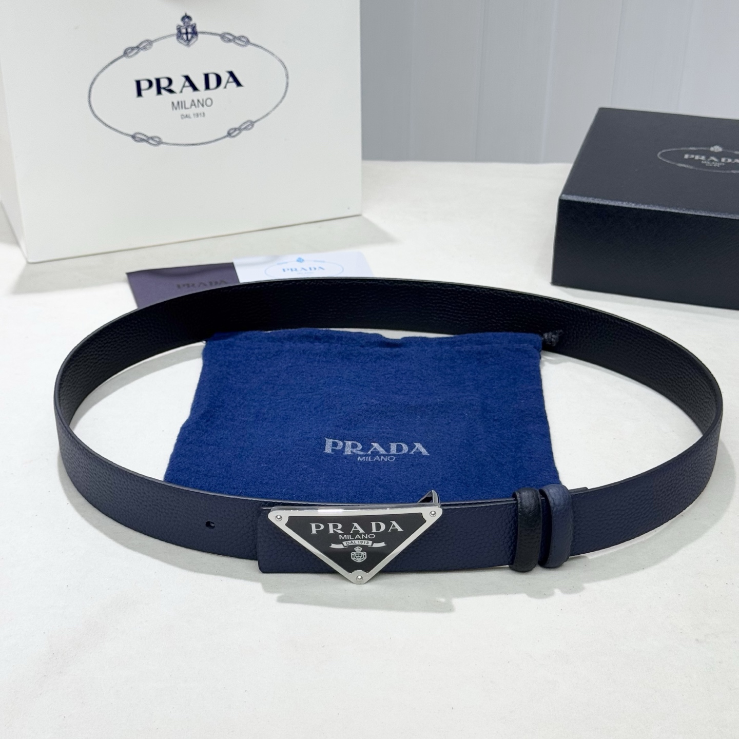 Prada Style Leather Men's Belts Lookbook Reference image 1