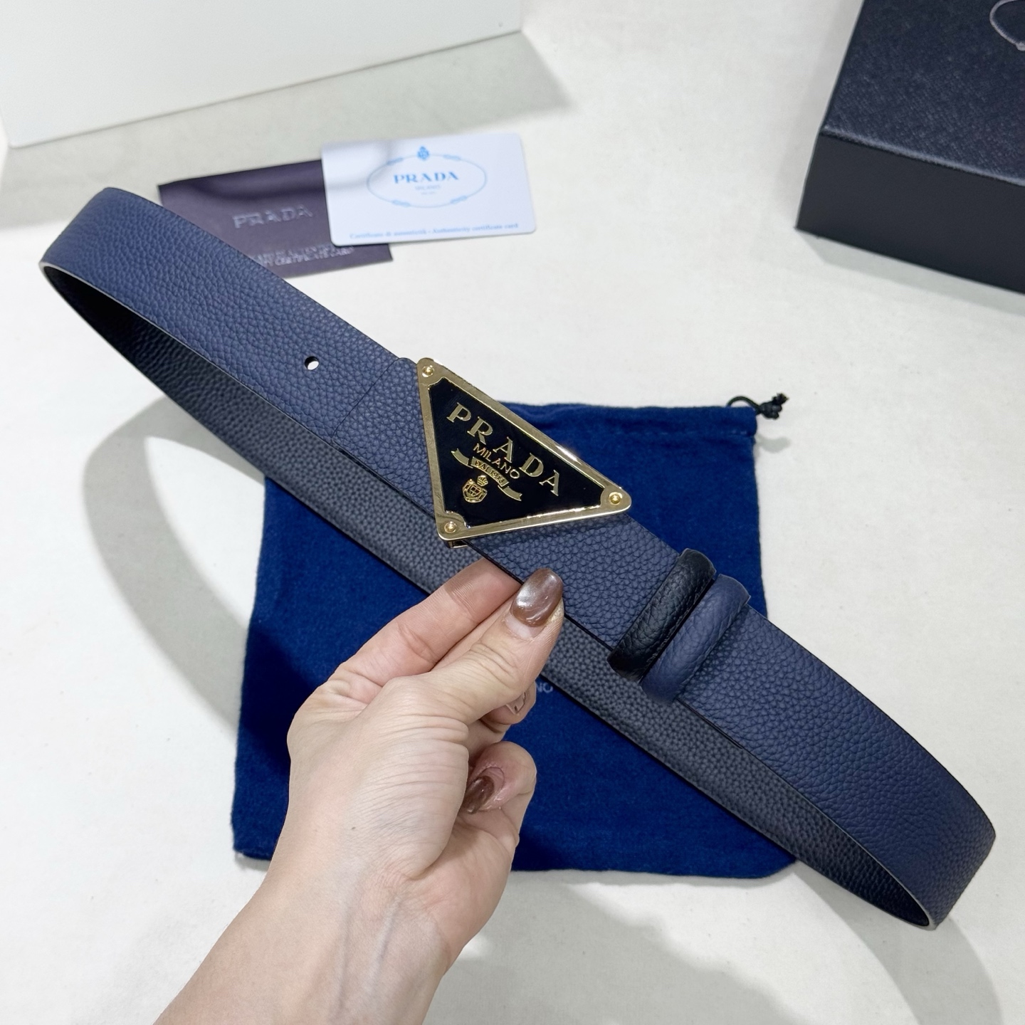 Prada Style Leather Men's Belts Lookbook Reference image 2