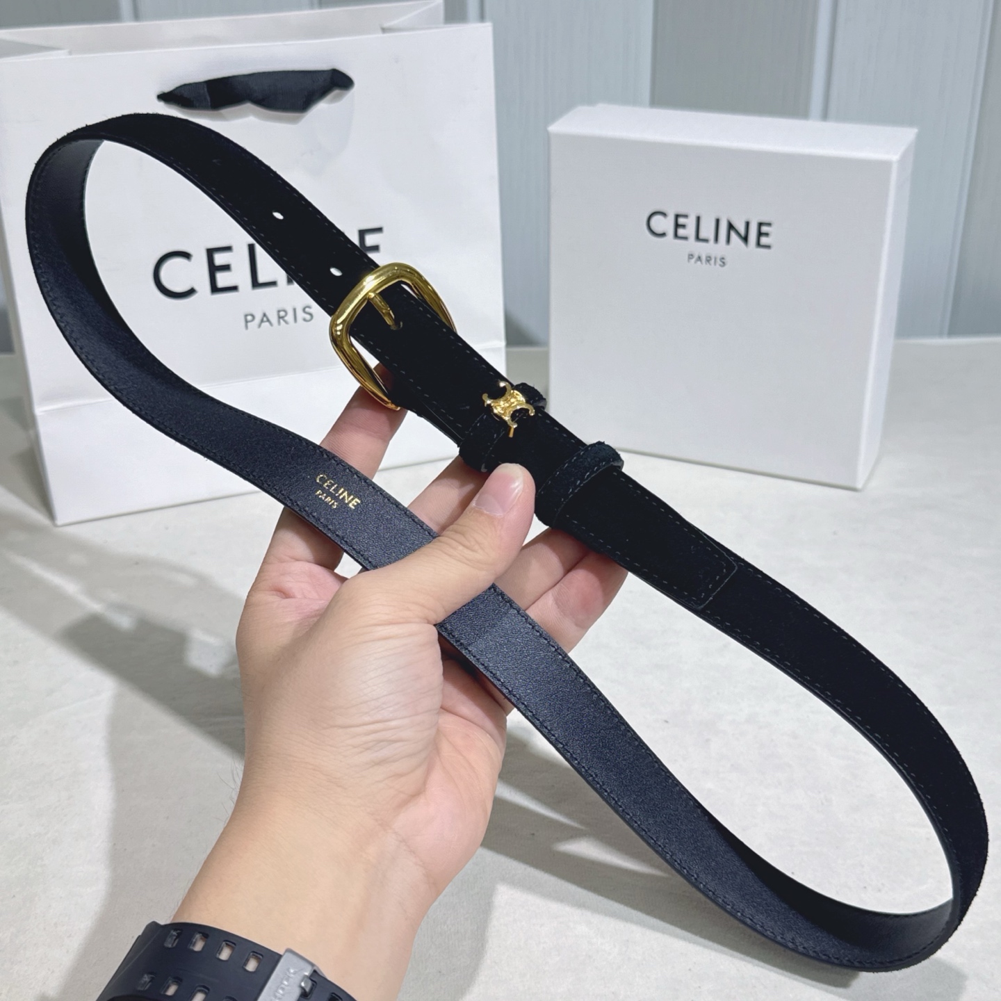 -Celine 新品立体浮标针扣女士腰带 意大利进口小牛皮 宽度2.5(亮金扣)-Chinese wholesaler seller Clothes Bags handbags wholesale Shoes High Quatity wholesaler seller Cheap Sneakers from China Factory Chinese suppliers china wholesale clothing wholesaler seller -Celine 新品立体浮标针扣女士腰带 意大利进口小牛皮 宽度2.5(亮金扣)
