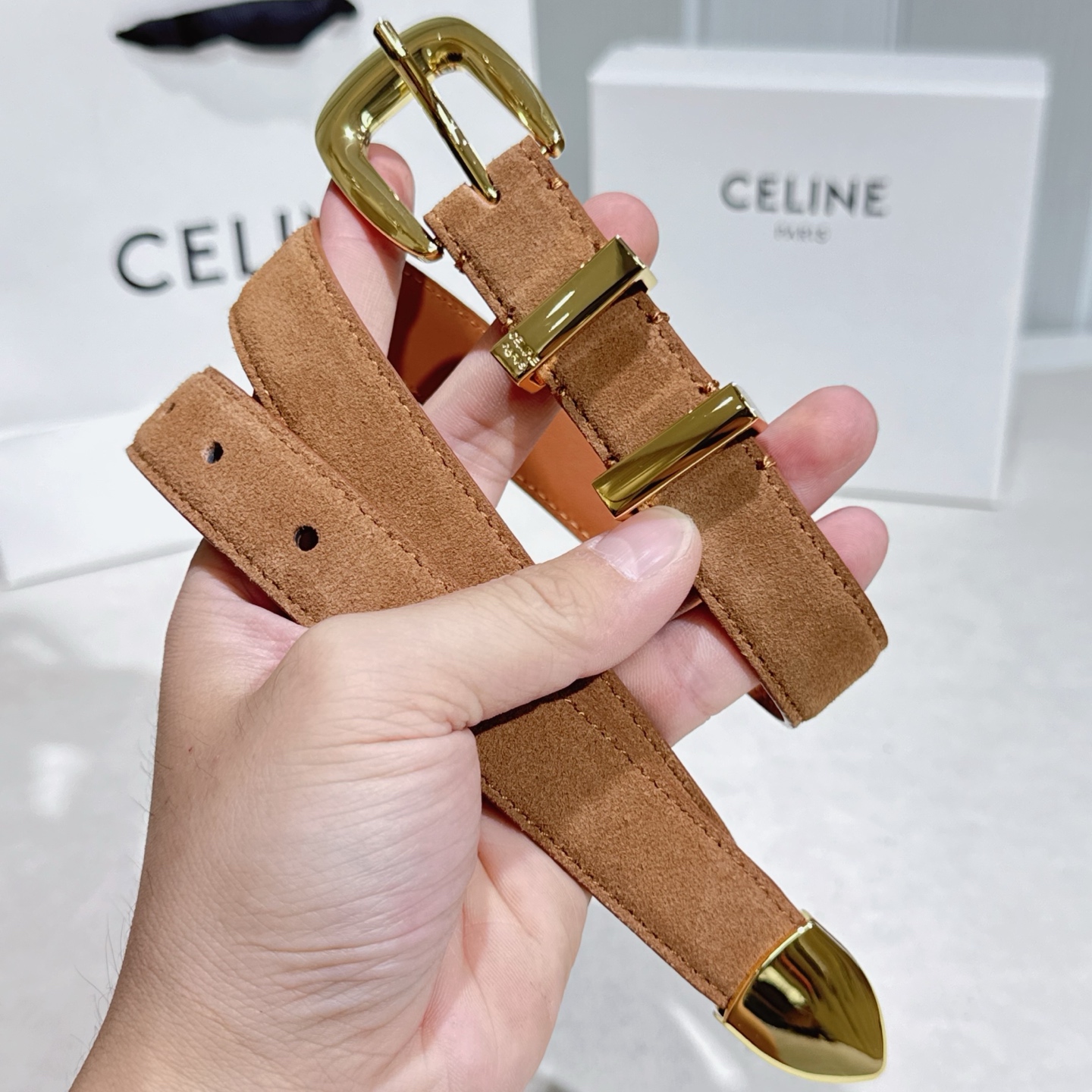 -Celine 新品立体浮标针扣女士腰带 意大利进口小牛皮 宽度2.5(亮银扣)-Chinese wholesaler seller Clothes Bags handbags wholesale Shoes High Quatity wholesaler seller Cheap Sneakers from China Factory Chinese suppliers china wholesale clothing wholesaler seller -Celine 新品立体浮标针扣女士腰带 意大利进口小牛皮 宽度2.5(亮银扣)
