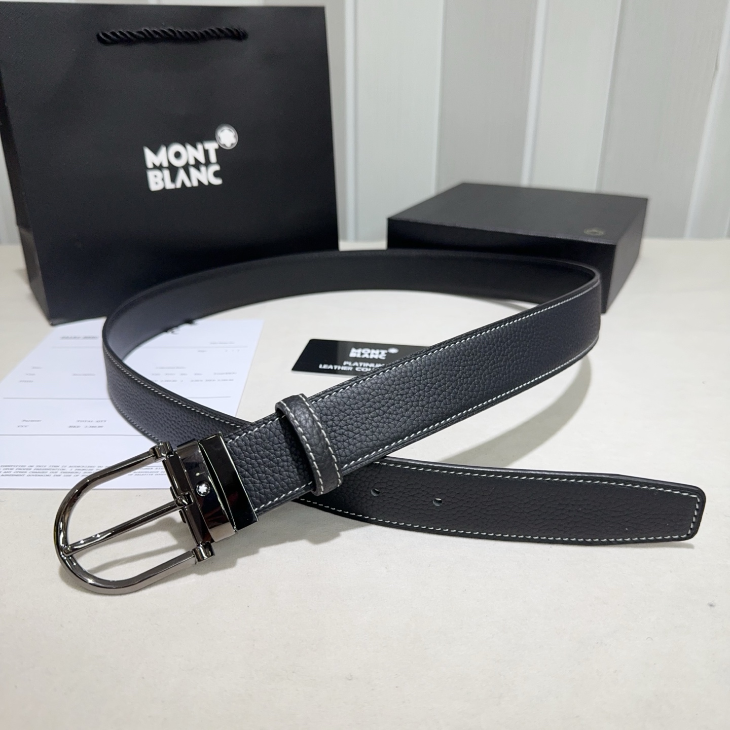 Montblanc (万宝龙) 采用togo 细纳帕 双面头层牛皮 黑色白线 亮金 亮银 亮枪 扣头-Chinese wholesaler seller Clothes Bags handbags wholesale Shoes High Quatity wholesaler seller Cheap Sneakers from China Factory Chinese suppliers china wholesale clothing wholesaler seller Montblanc (万宝龙) 采用togo 细纳帕 双面头层牛皮 黑色白线 亮金 亮银 亮枪 扣头
