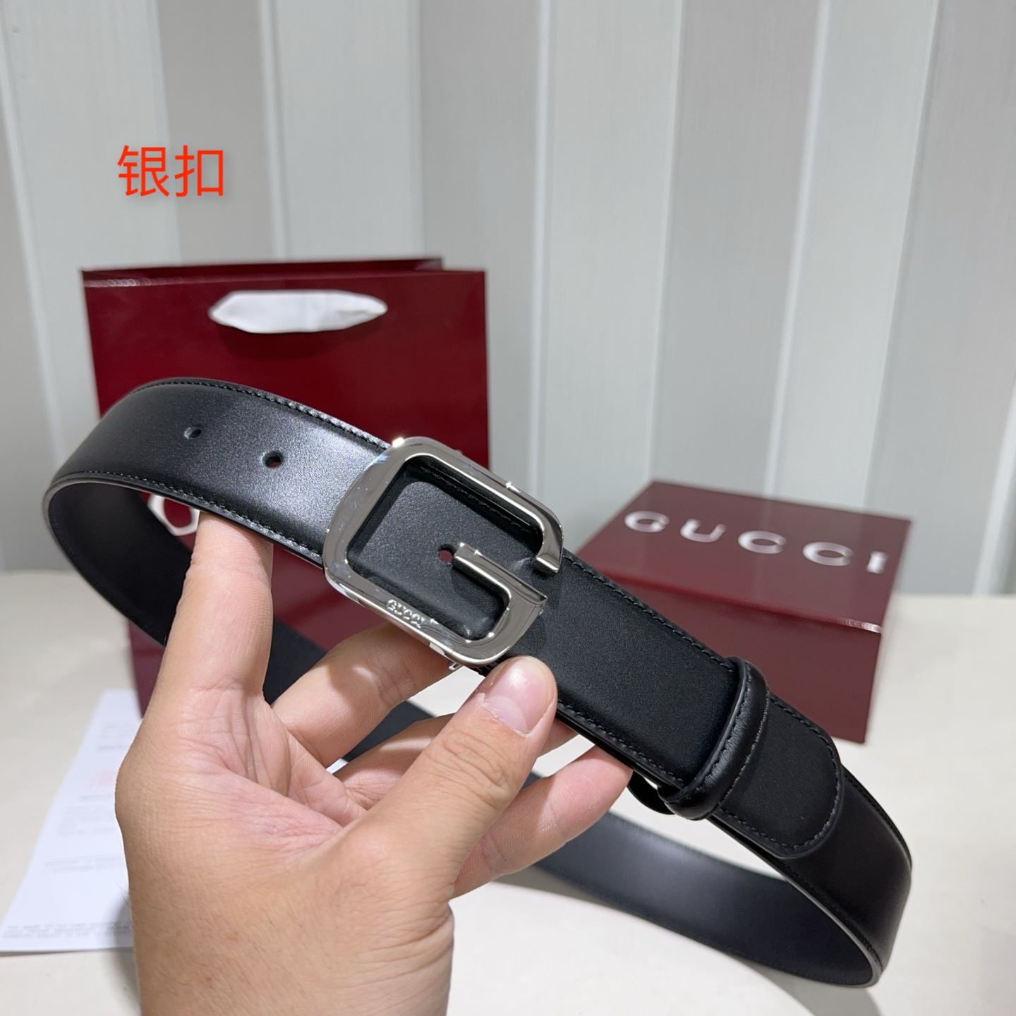 GUCCI(古奇) 采用头层牛皮 黑色亮金 亮银 亮枪 扣头-Chinese UA Cheap High Quatity Brand Clothes Bags handbags Sneakers wholesale wholesaler seller from China Factory suppliers Fashion Clothing Shoes best Quality Beautiful Price GUCCI(古奇) 采用头层牛皮 黑色亮金 亮银 亮枪 扣头
