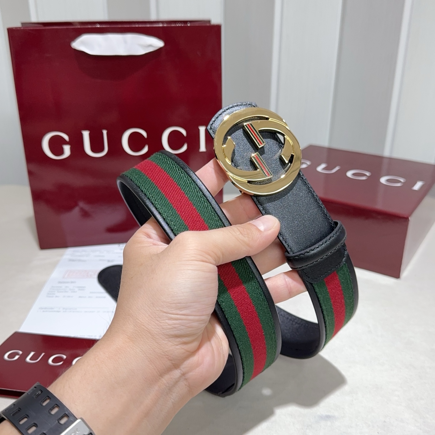 GUCCI(古奇新款) 采用织带布搭配双面头层牛皮 红绿布包边黑色牛皮亮金 亮银 亮枪 扣头-Chinese wholesaler seller Clothes Bags handbags wholesale Shoes High Quatity wholesaler seller Cheap Sneakers from China Factory Chinese suppliers china wholesale clothing wholesaler seller GUCCI(古奇新款) 采用织带布搭配双面头层牛皮 红绿布包边黑色牛皮亮金 亮银 亮枪 扣头