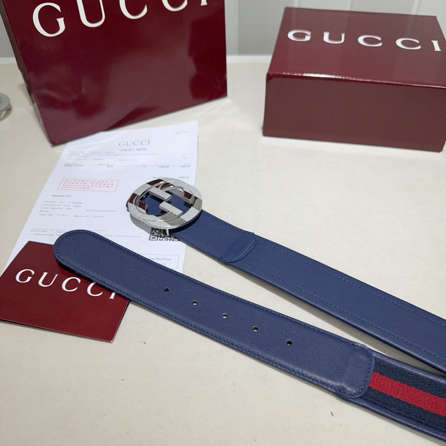 🎐GUCCI🎐（古奇新款）采用织带布搭配双面头层牛皮 ➕纯钢精品花纹扣头打造 双面可用，柔软细腻，休闲商