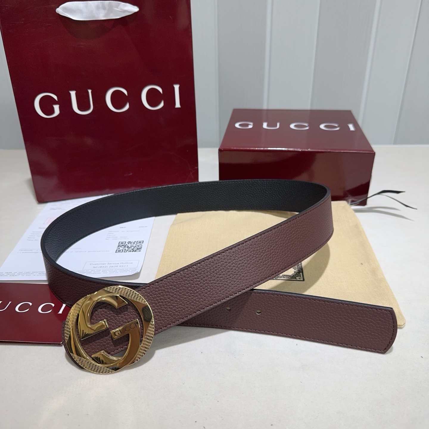 GUCCI(古奇新款) 采用双面togo纹头层牛皮 纯钢精品花纹扣头打造 酒红配黑色亮金扣头-Top High Quatity Cheap Sneakers Fashion Clothing Clothes Bags handbags Shoes of all Brand wholesale With The best Quality And Beautiful Price from China Factory Chinese suppliers wholesaler seller GUCCI(古奇新款) 采用双面togo纹头层牛皮 纯钢精品花纹扣头打造 酒红配黑色亮金扣头