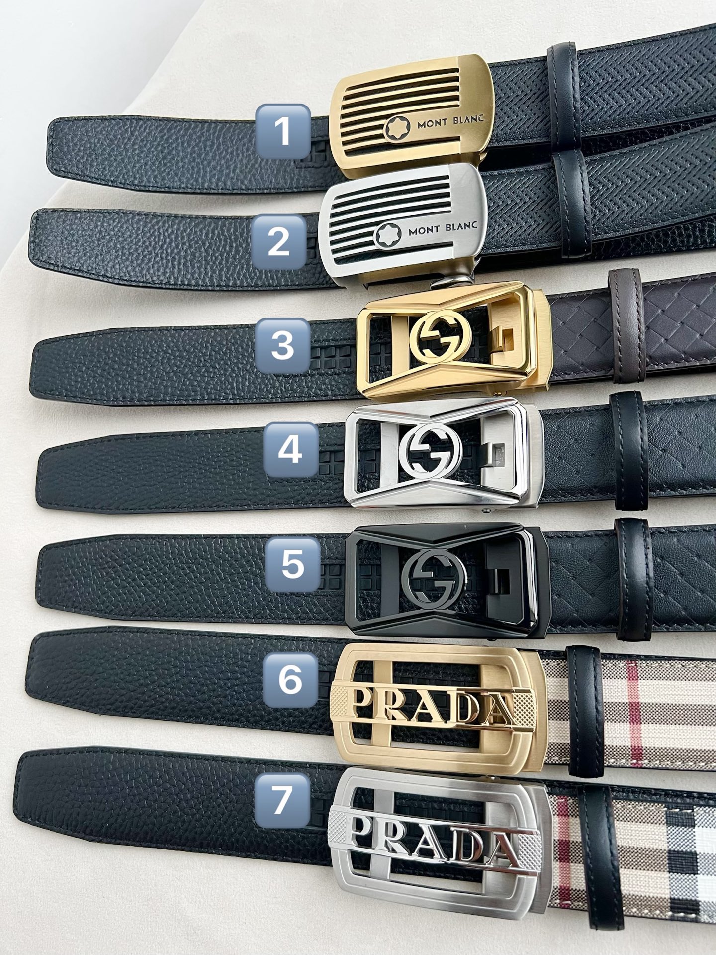 🎐 Montblanc 🎐（万宝龙） 面采用草席纹底togo纹 ➕360不锈钢精品扣头打造 柔软细腻，休闲商务，百搭大方
