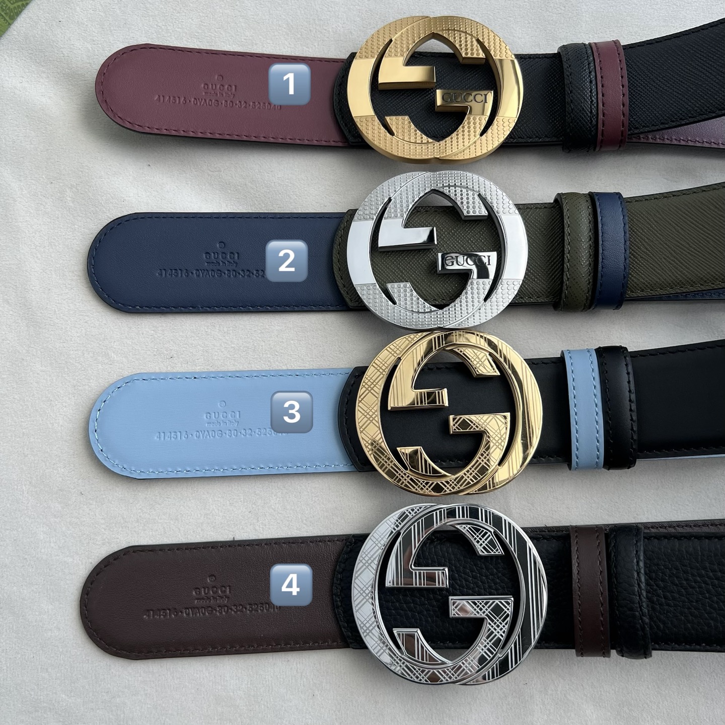 🌟Gucci(古奇)解锁腰带新品·细节实拍 精选togo纹搭平纹头层牛皮打造,纹理细腻,双面设计可随心切换穿搭风格;精品 🌟Gucci(古奇)解锁腰带新品·细节实拍 精选togo纹搭平纹头层牛皮打造,纹理细腻,双面设计可随心切换穿搭风格;精品