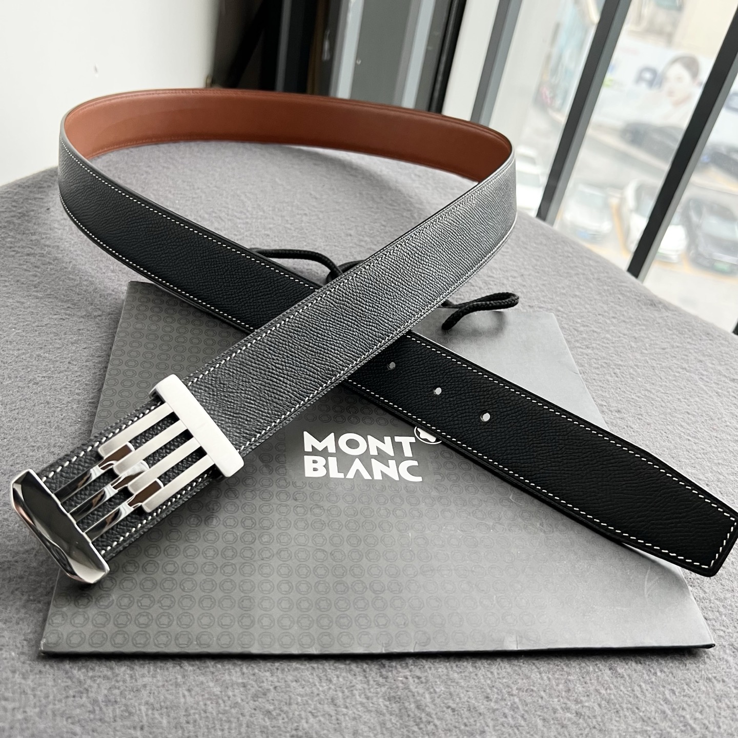 🎐 Montblanc 🎐（万宝龙） 手掌纹 ➕360不锈钢精品扣头打造 柔软细腻，休闲商务，百搭大方，商务休闲！ 尺寸