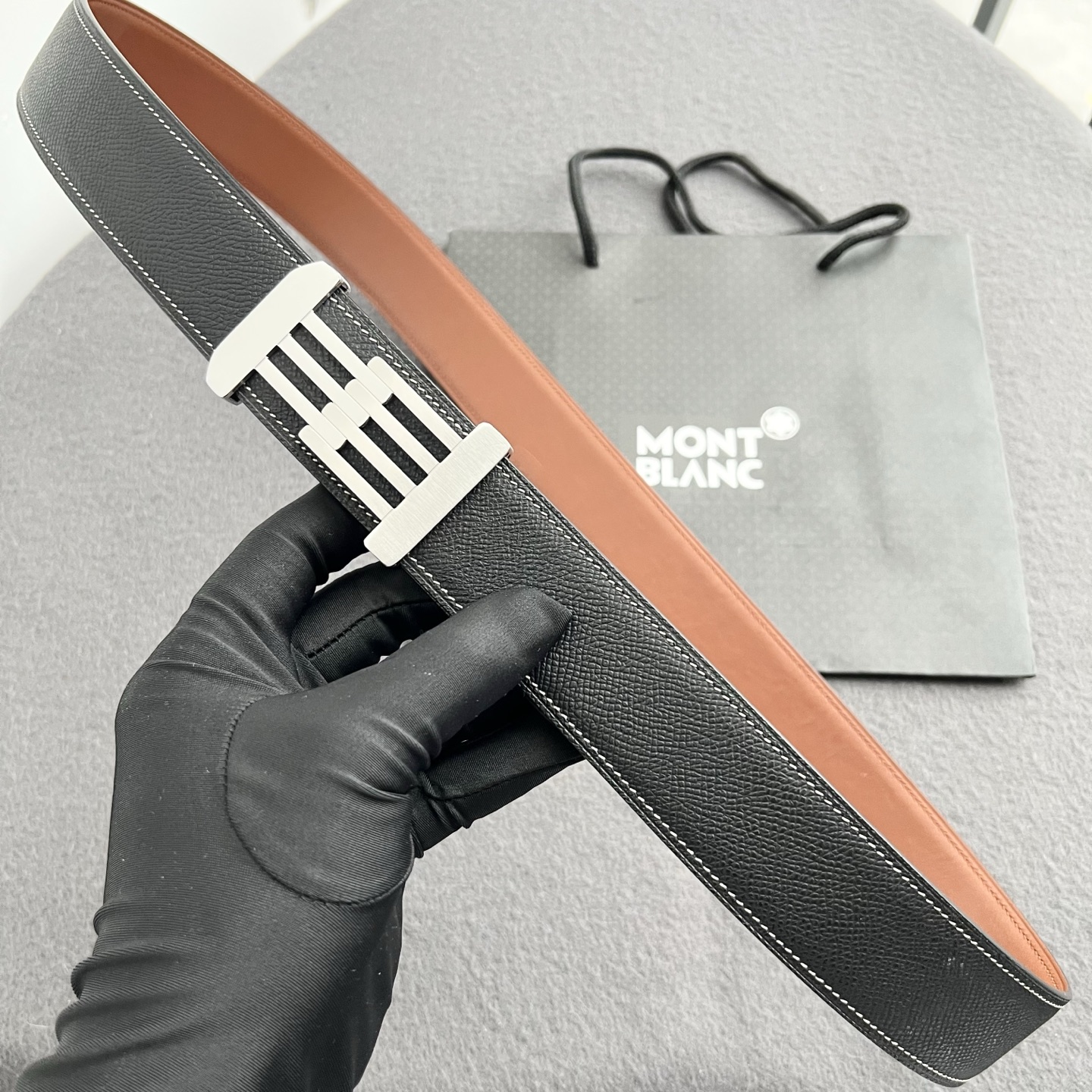 🎐 Montblanc 🎐（万宝龙） 手掌纹 ➕360不锈钢精品扣头打造 柔软细腻，休闲商务，百搭大方，商务休闲！ 尺寸