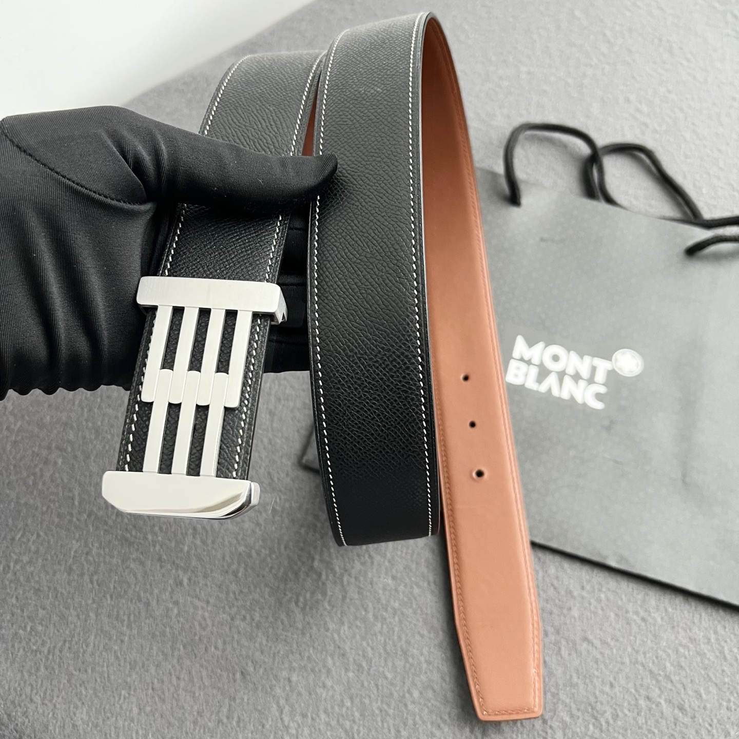 🎐 Montblanc 🎐（万宝龙） 手掌纹 ➕360不锈钢精品扣头打造 柔软细腻，休闲商务，百搭大方，商务休闲！ 尺寸