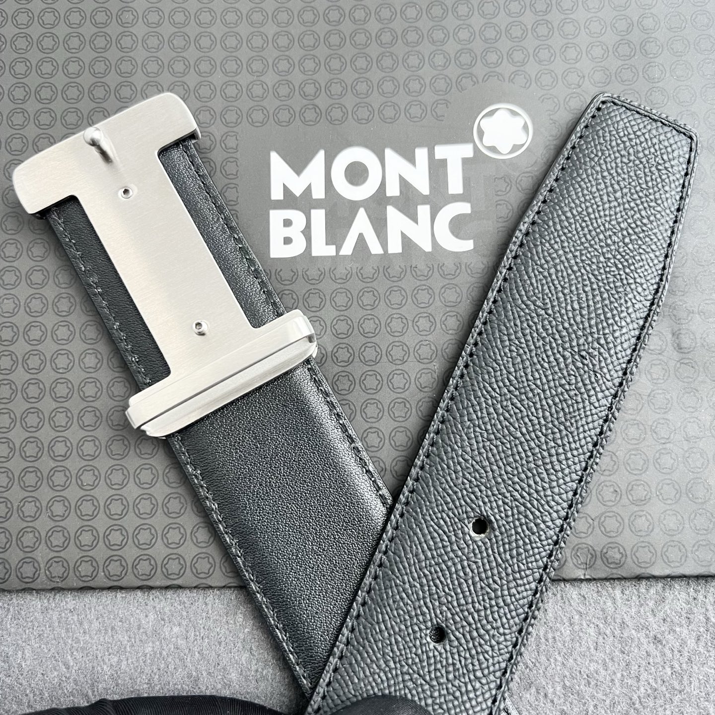 🎐 Montblanc 🎐（万宝龙） 手掌纹 ➕360不锈钢精品扣头打造 柔软细腻，休闲商务，百搭大方，商务休闲！ 尺寸