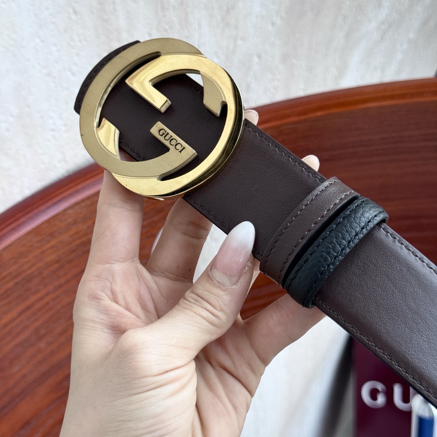 🌟Gucci（古奇）解锁腰带新品·细节实拍 精选小牛纹搭平纹头层牛皮打造，纹理细腻，双面设计可随心切换穿搭风格；精品金属